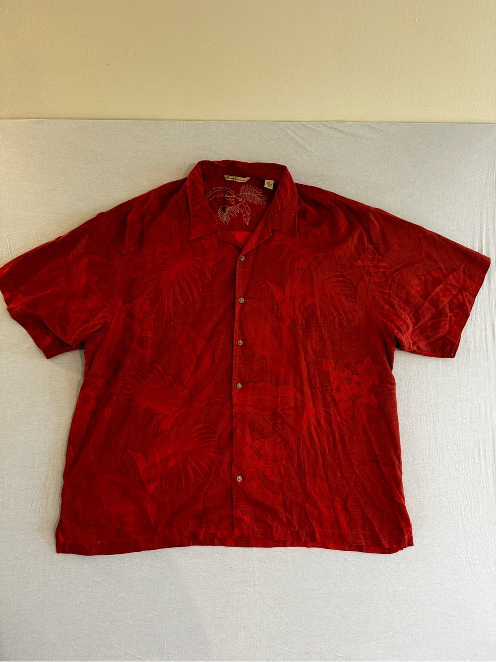 100% Silk TOMMY BAHAMA Button Down Shirt XXL